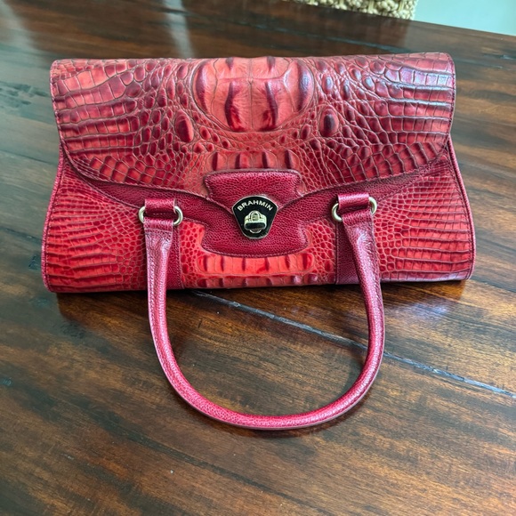 Brahmin red handbag - Picture 2 of 16